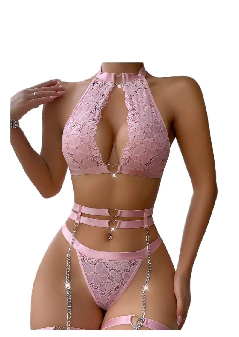 Sexy Lingerie Set Push Up Lace – Underwire Bra Padded recenzja i cena