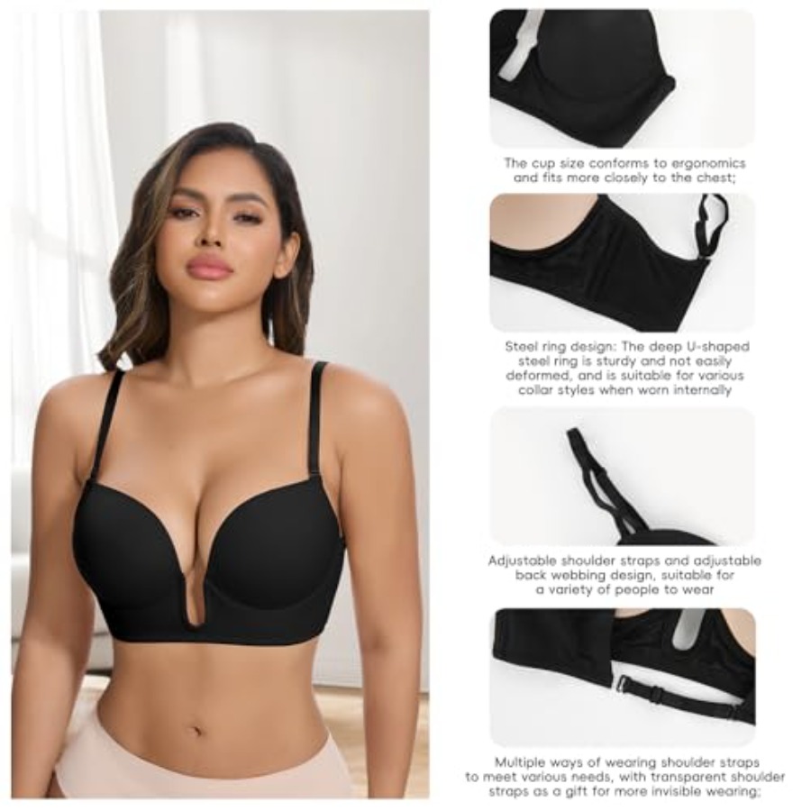 JOYSHAPER Plunge Bras for Wome – Plunge Bra Push Up recenzja i cena