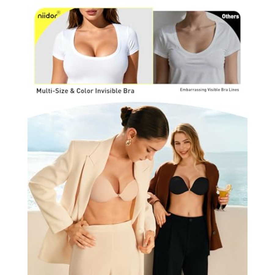 Niidor Adhesive Bra Strapless  – Backless Bra Sticky recenzja i cena