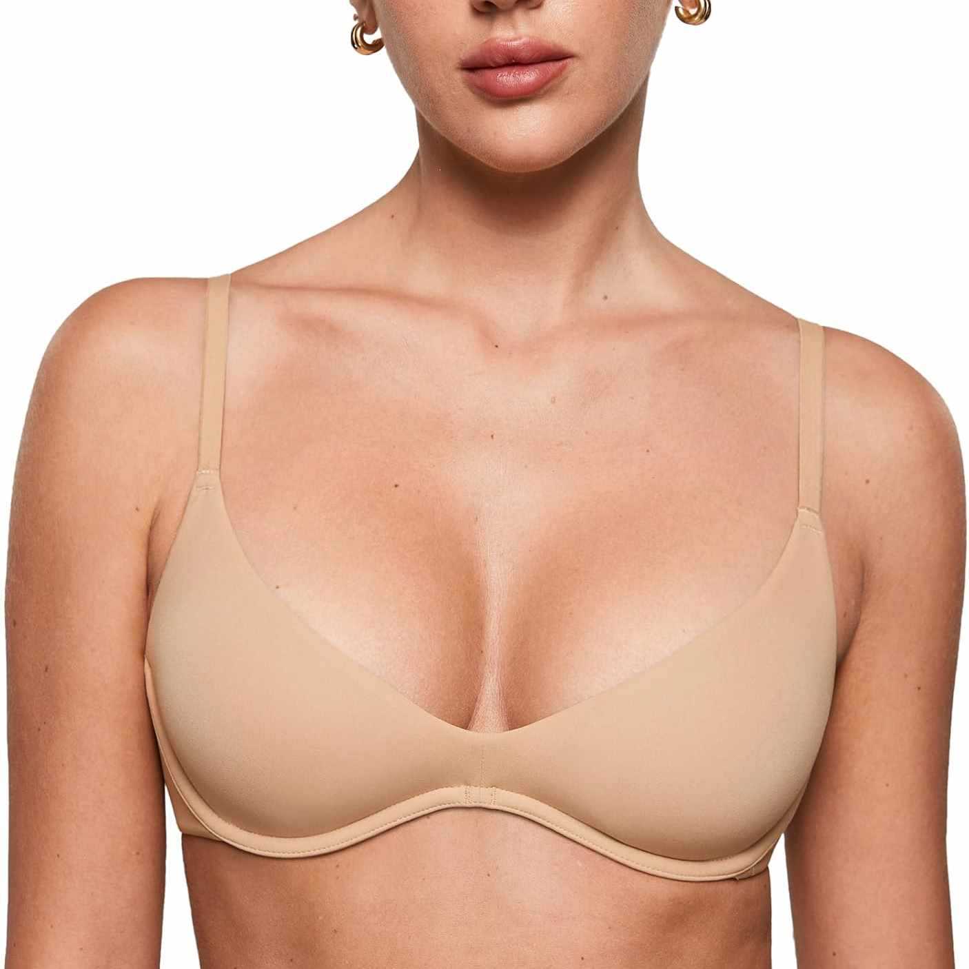 Women's Deep V Unpadded Seamle – Wirefree Bra Comfort recenzja i cena