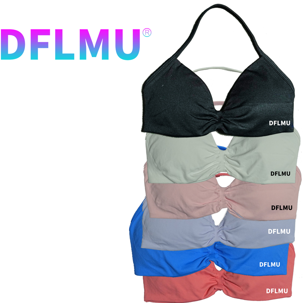 DFLMU Women Halter Sports Bra  – Sports Bra Racerback recenzja i cena