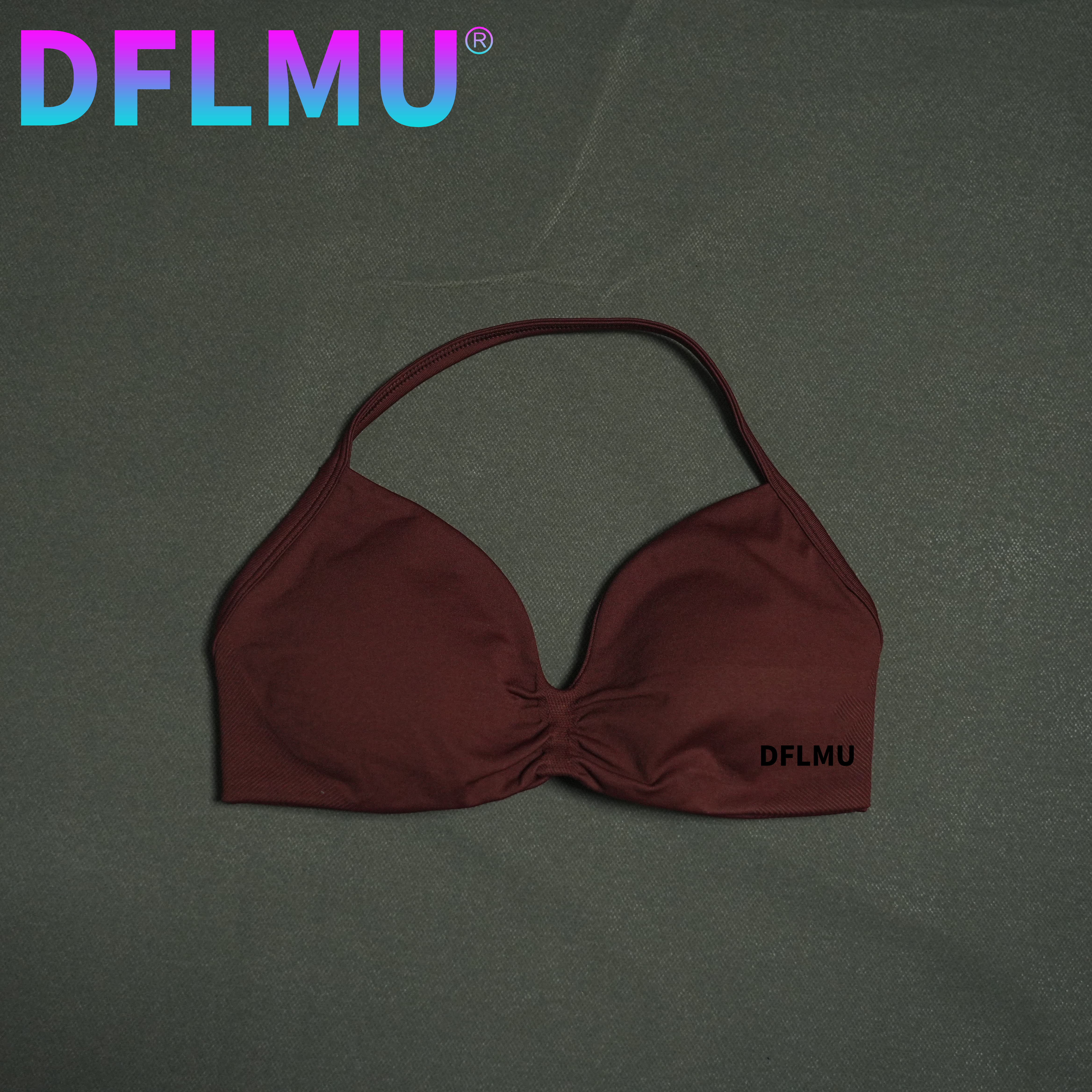 DFLMU Women Halter Sports Bra  – Sports Bra Racerback recenzja i cena