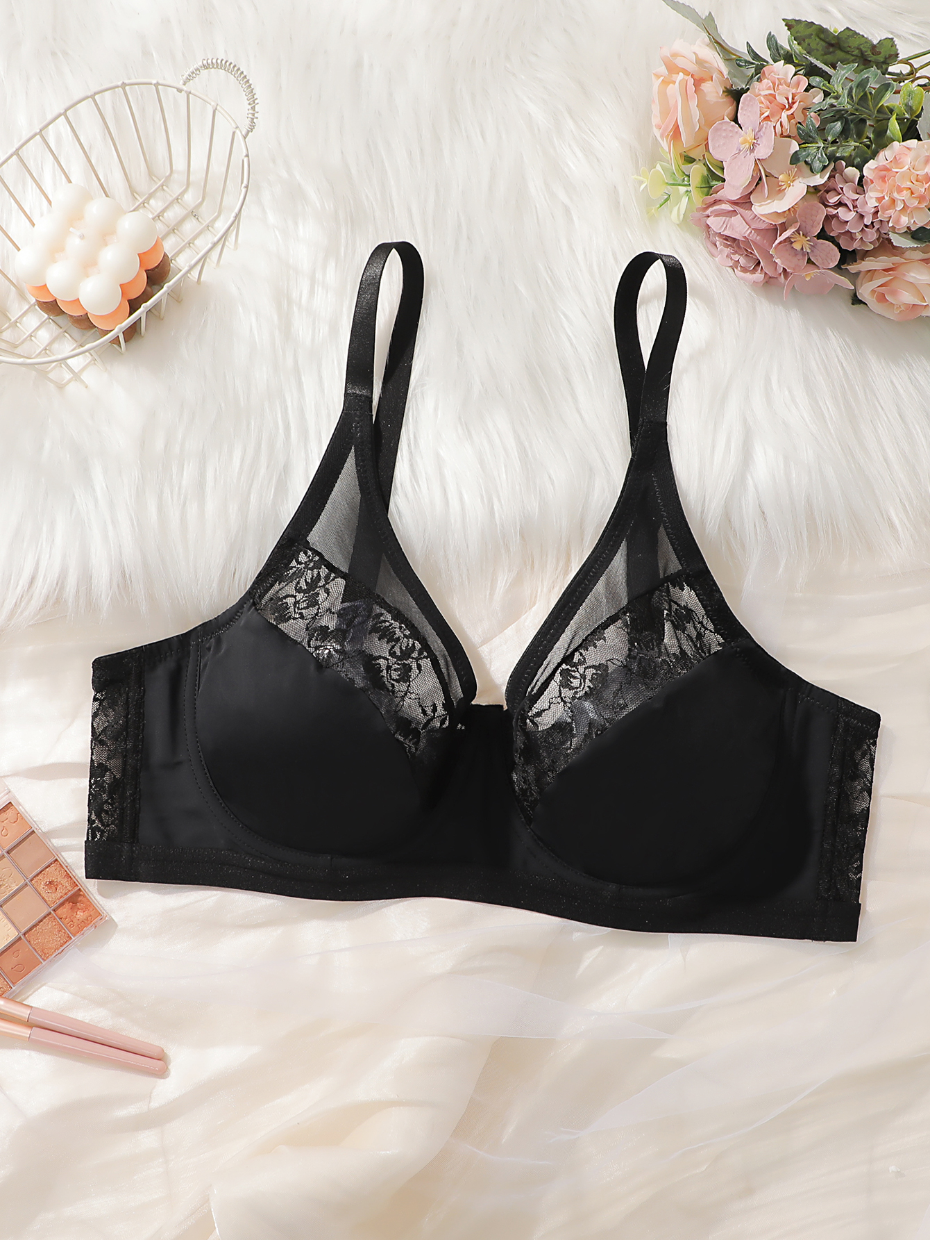 Plus Size Lace Minimizer Bra,  – Minimizer Bra Women recenzja i cena