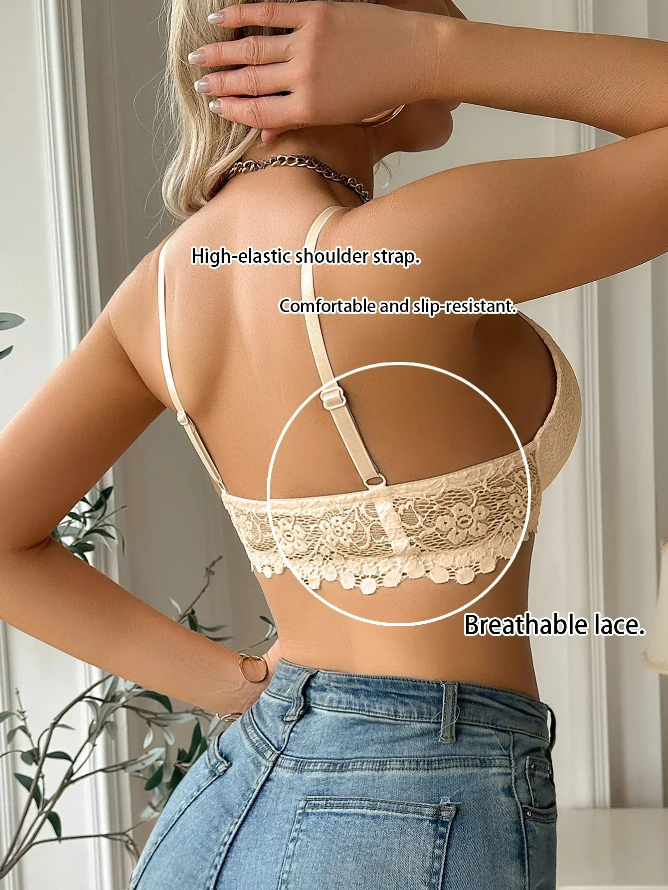 Women's Lace Front Clasp Push  – Cotton Bra Everyday recenzja i cena