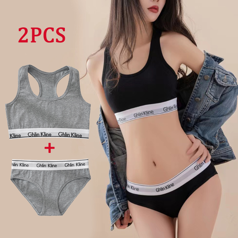 2PCS Ghlin Kline Underwear wit – Cotton Bra Everyday recenzja i cena