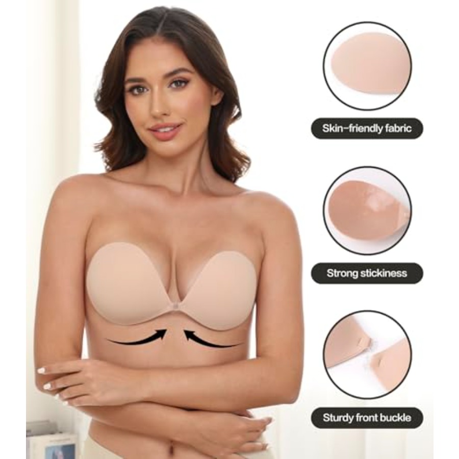 MITALOO Adhesive Bra Invisible – Backless Bra Sticky recenzja i cena