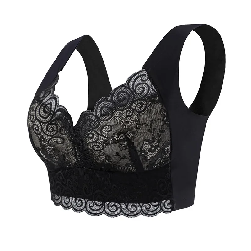 1pcs Ice Silk Seamless Lace Br – Sleep Bra Bralette recenzja i cena