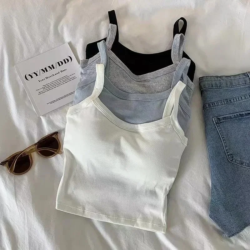 Sexy Sleeveless Crop Top for W – T Shirt Bra Seamless recenzja i cena