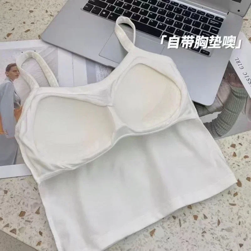 Sexy Sleeveless Crop Top for W – T Shirt Bra Seamless recenzja i cena