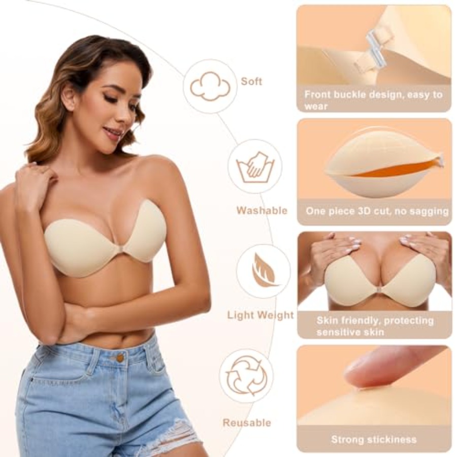 RELIRELIA Women's Sticky Self  – Backless Bra Sticky recenzja i cena